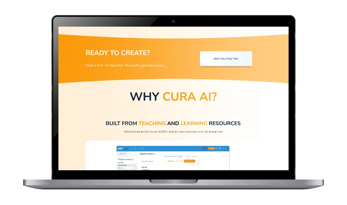 website mockup